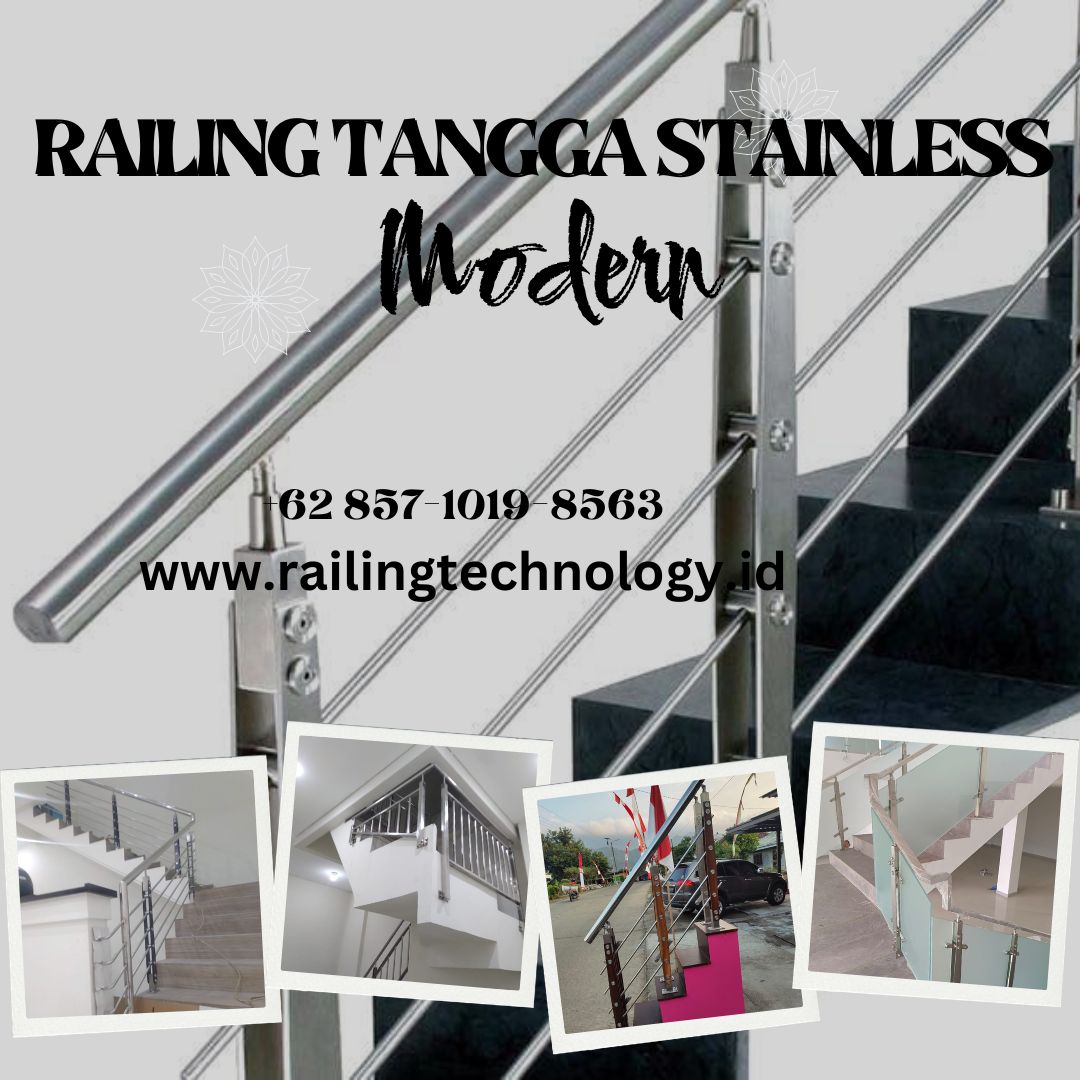 Railing Tangga Stainless Kantor Kedoya JakBar