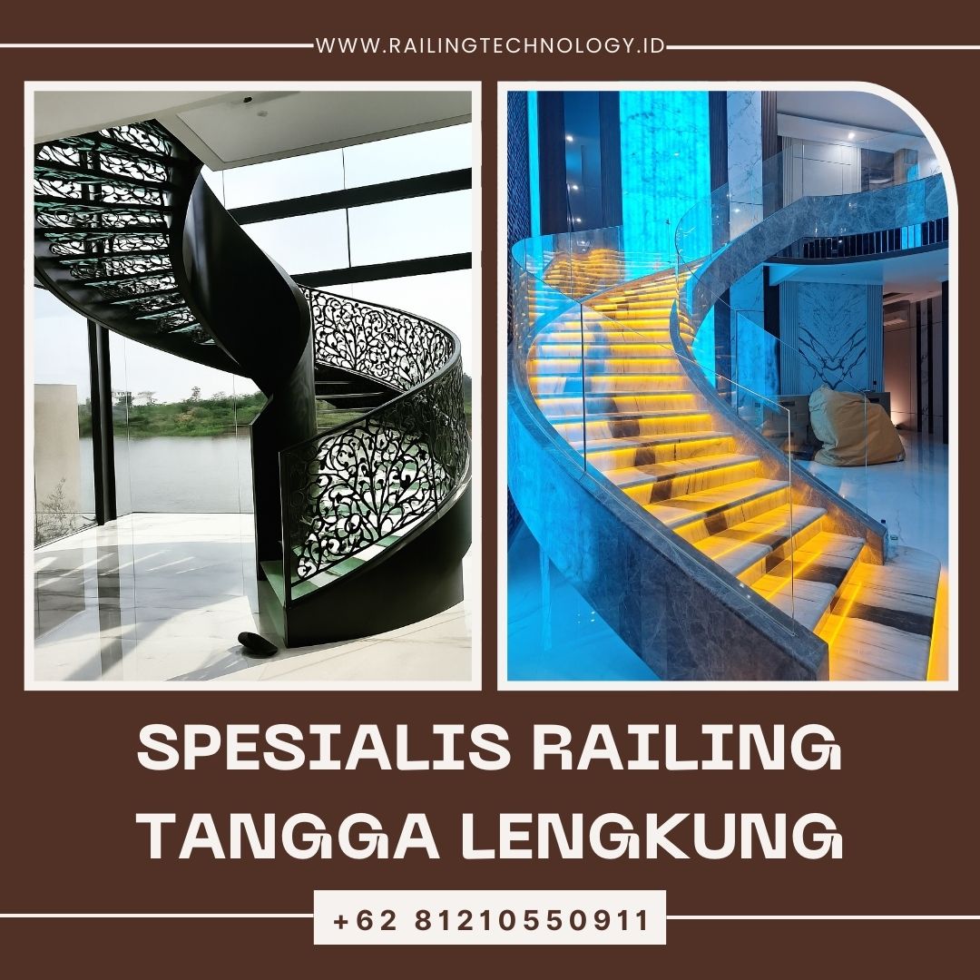 Spesialis Railing Tangga Lengkung Joglo JakBar