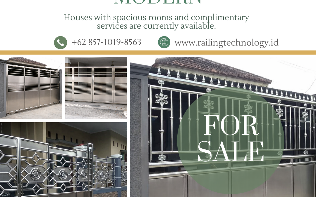 Desain Pagar Stainless Modern Kapuk JakBar