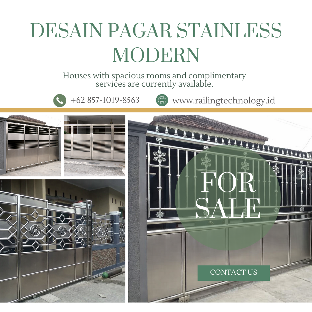 Desain Pagar Stainless Modern Kapuk JakBar