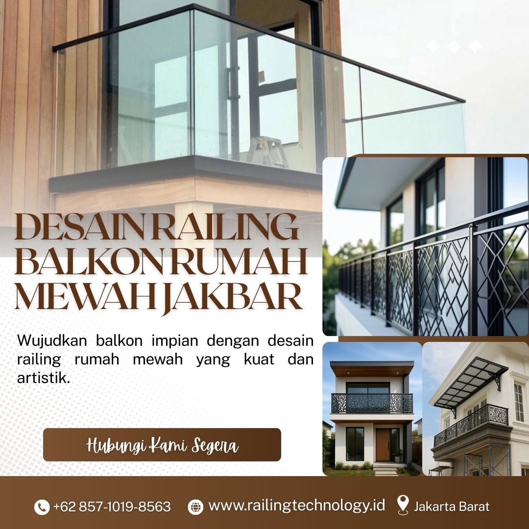 Desain Railing Balkon Rumah Mewah JakBar