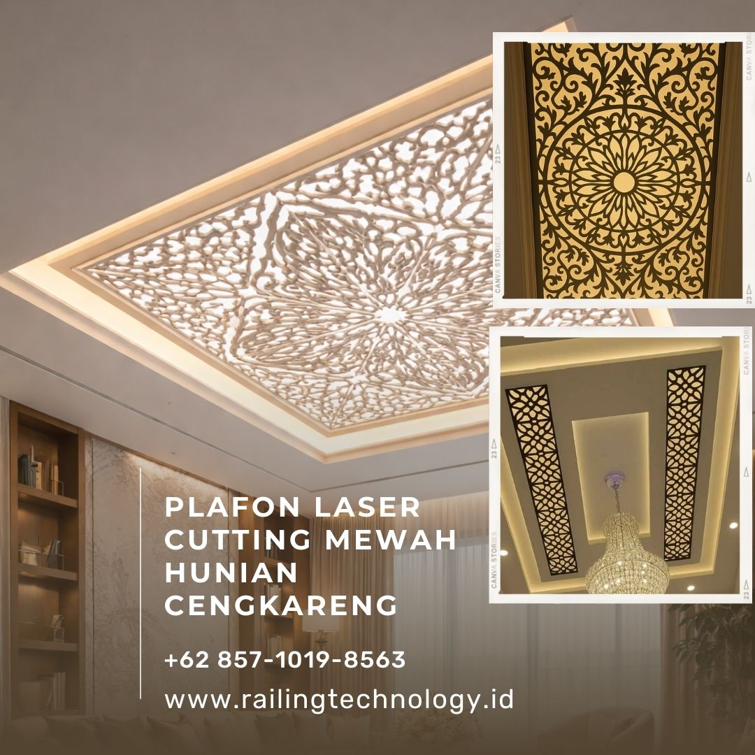 Plafon Laser Cutting Mewah Hunian Cengkareng