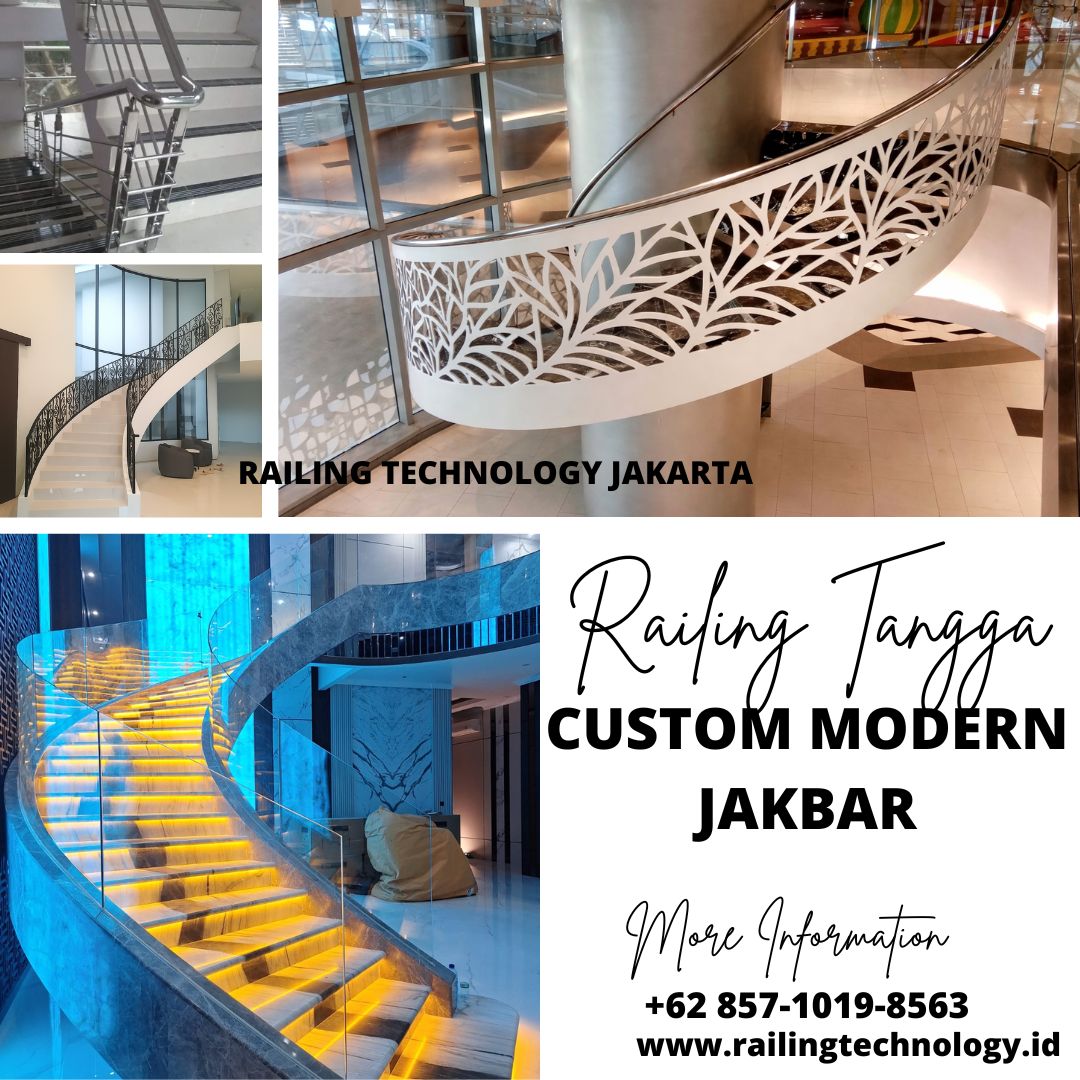 Railing Tangga Custom Modern Slipi JakBar