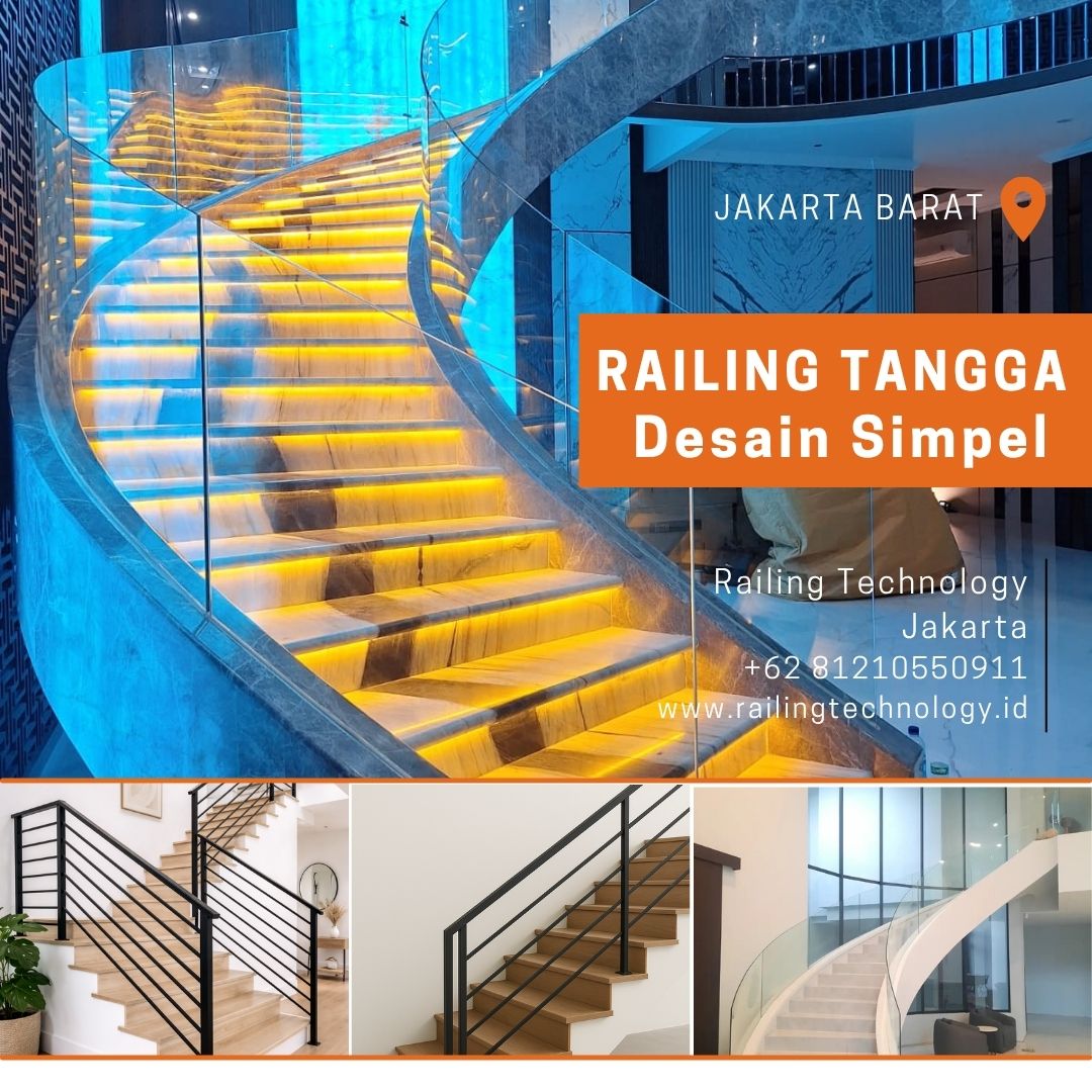 Railing Tangga Desain Simpel Kalideres JakBar