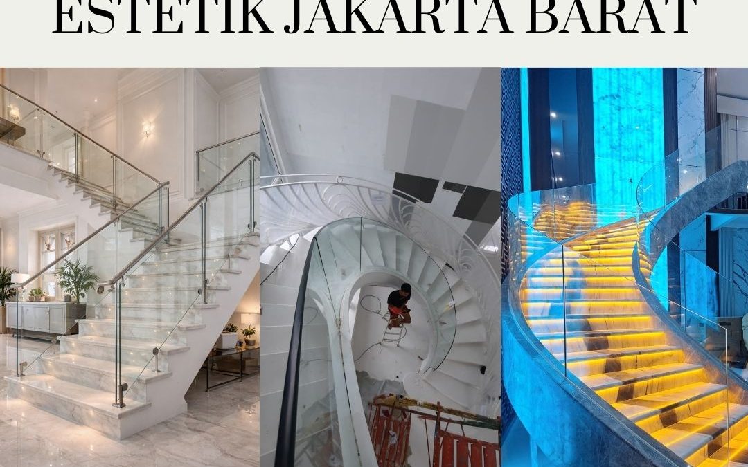 Railing Tangga Kaca Estetik Jakarta Barat