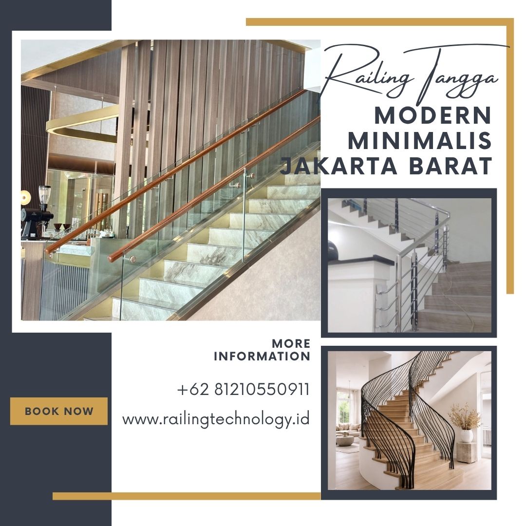 Railing Tangga Modern Minimalis Jakarta Barat