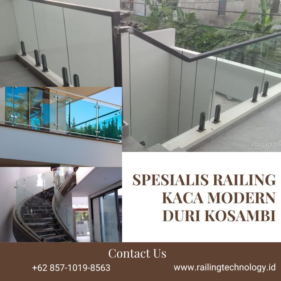 Modren Relling Spesialis Railing Kaca Modern Duri Kosambi - Railing Technology