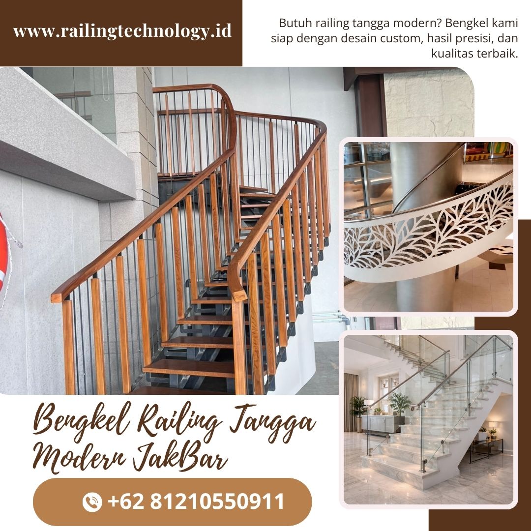 Bengkel Railing Tangga Modern Slipi JakBar