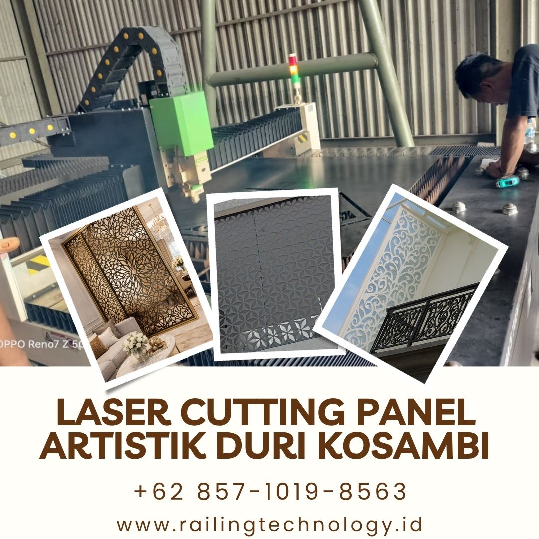 Laser Cutting Panel Artistik Duri Kosambi