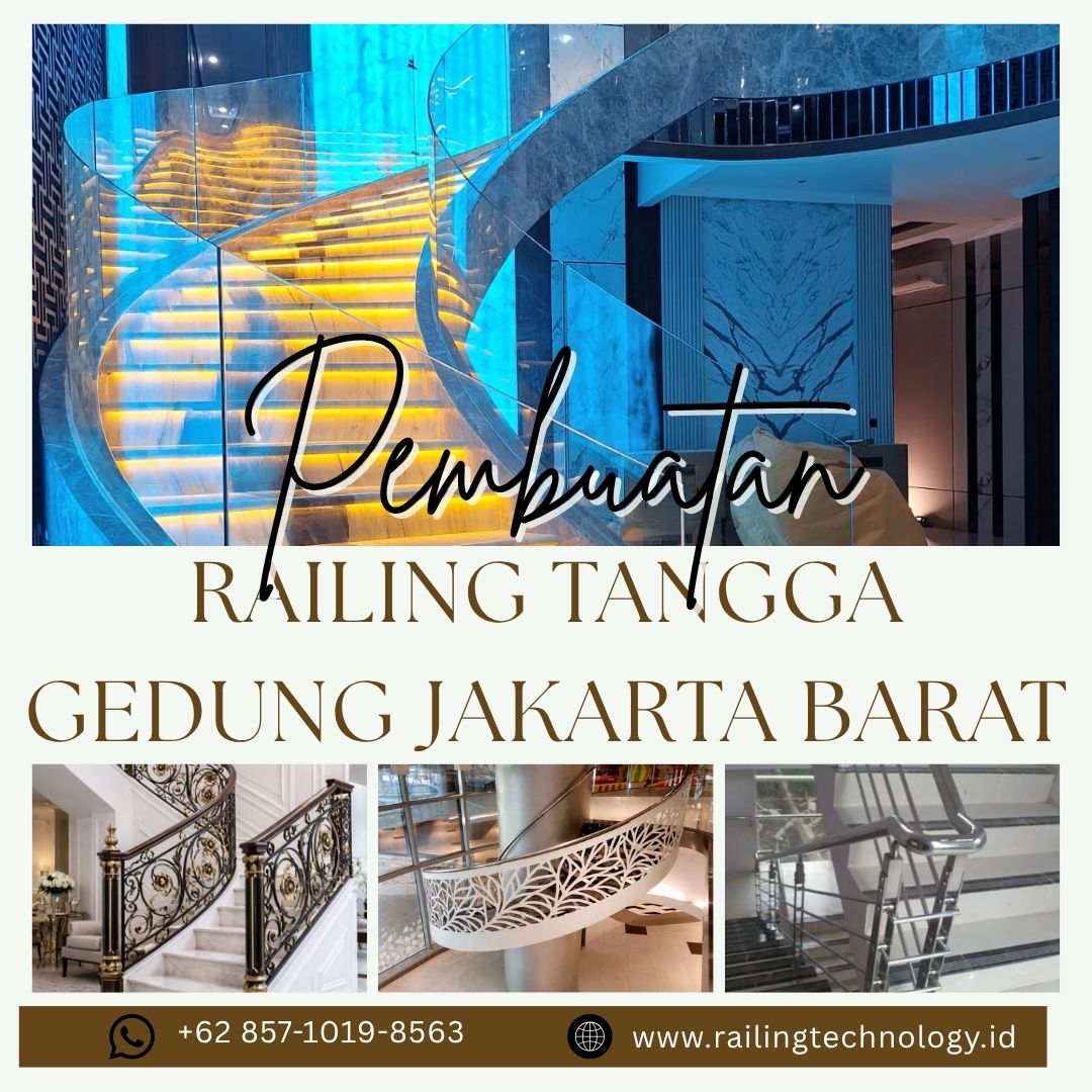 Pembuatan Railing Tangga Gedung Jakarta Barat