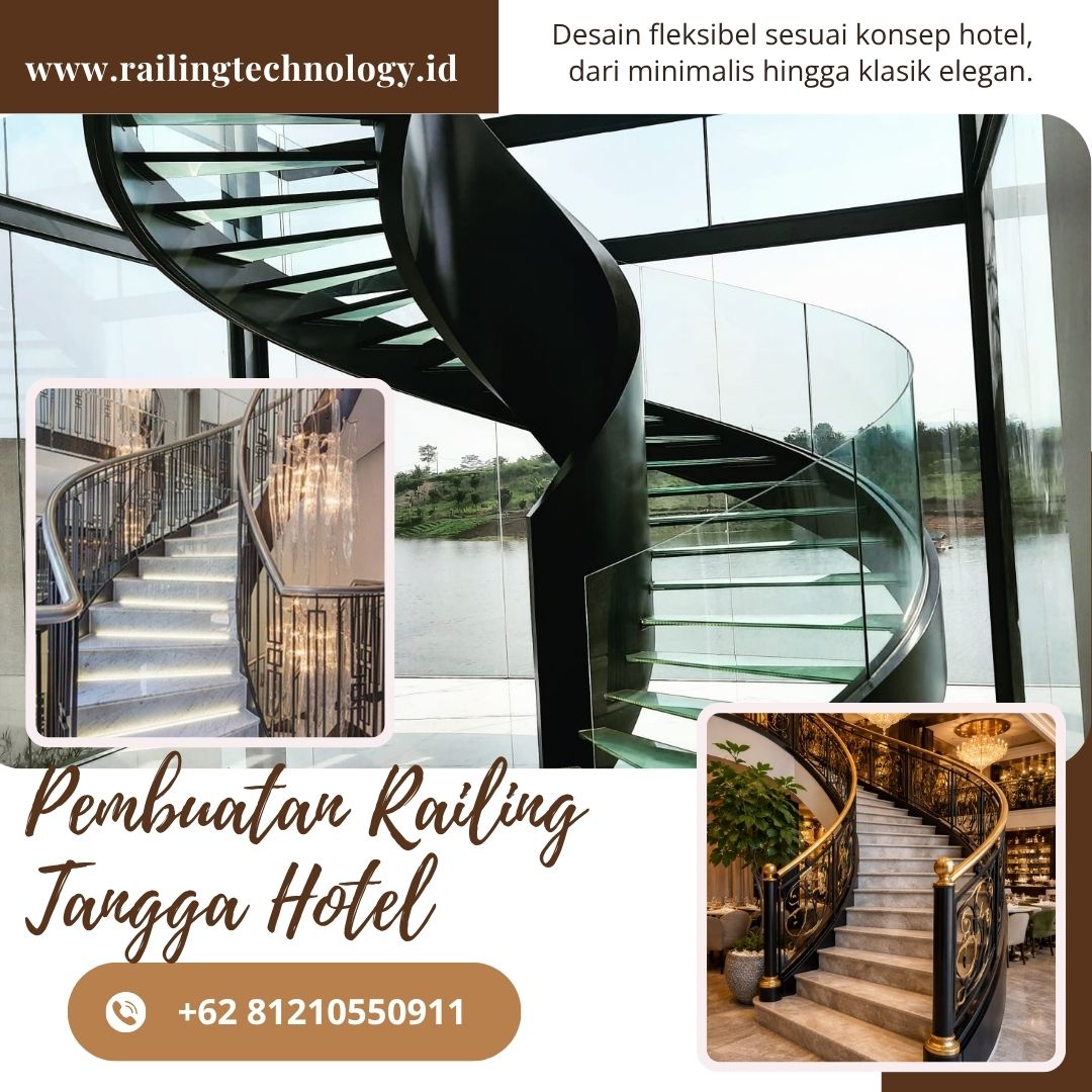 Pembuatan Railing Tangga Hotel Kembangan JakBar
