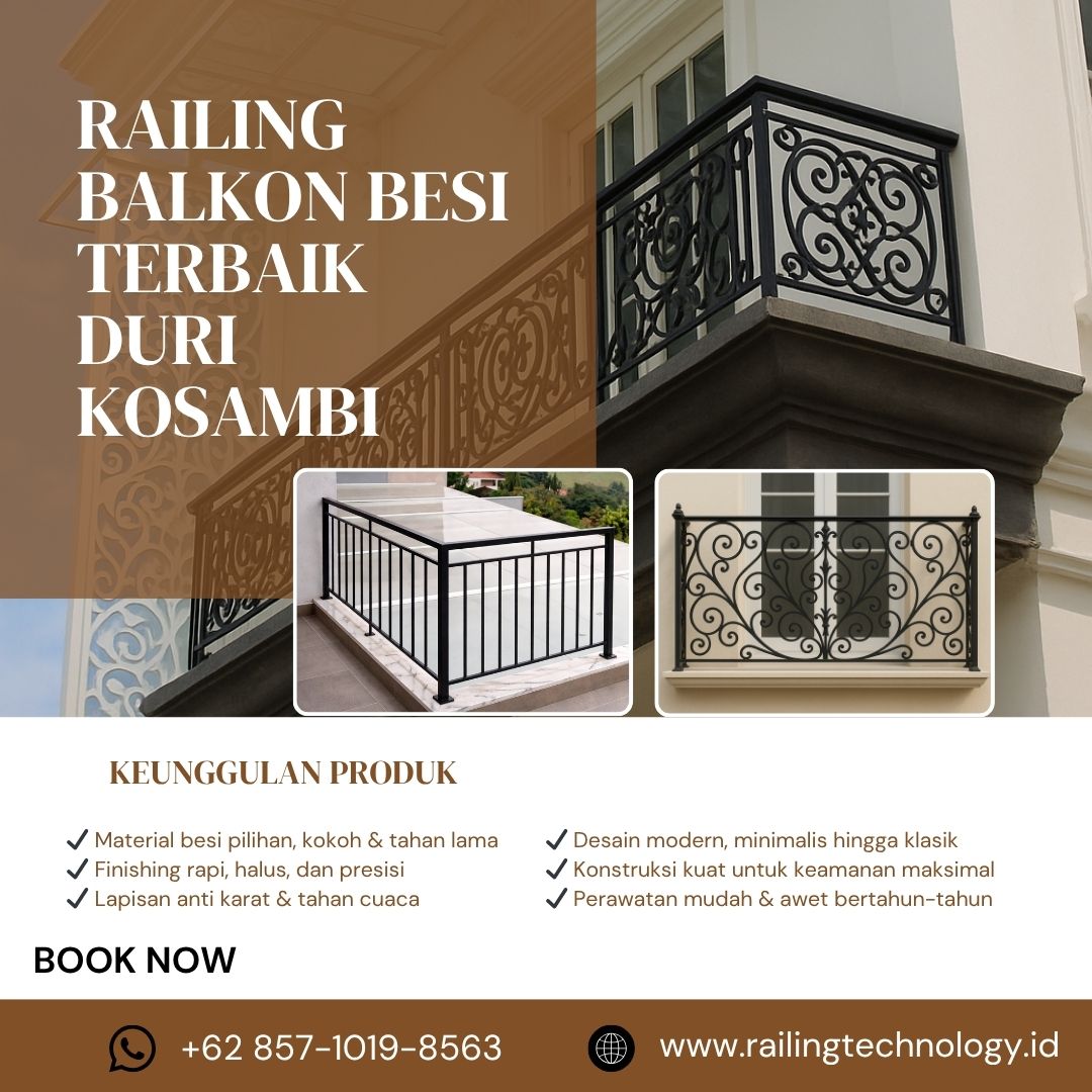 Railing Balkon Besi Terbaik Duri Kosambi