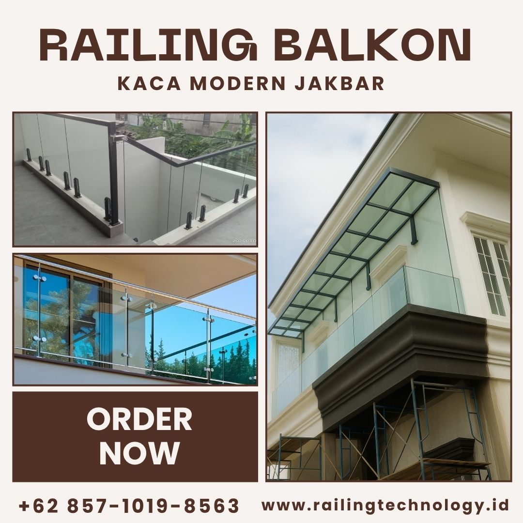 Railing Balkon Kaca Modern Jelambar JakBar
