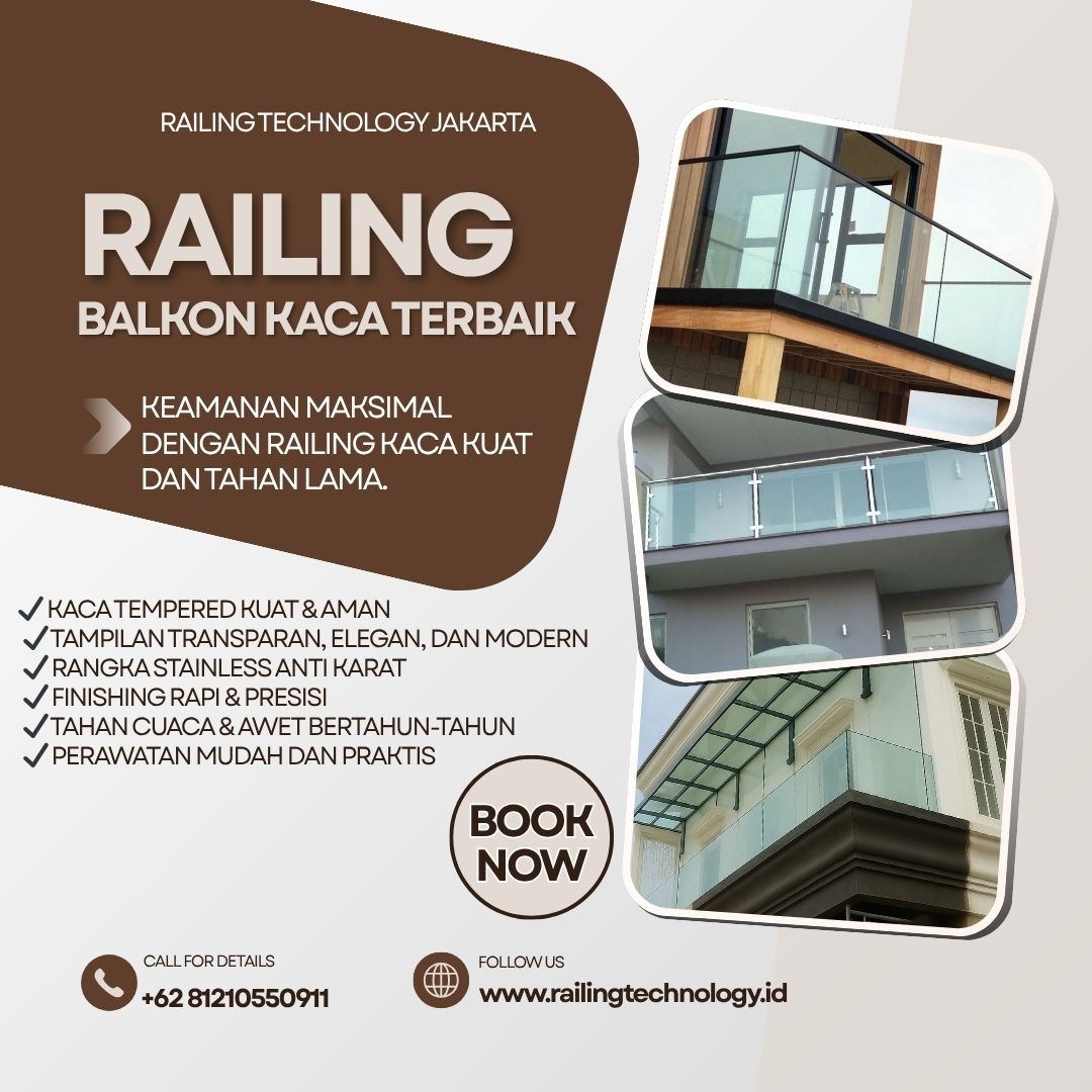 Railing Balkon Kaca Terbaik Cengkareng JakBar