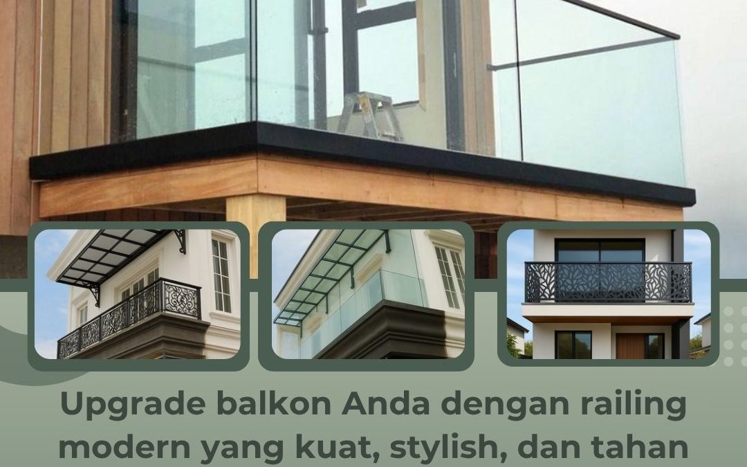 Railing Balkon Rumah Modern Kedoya JakBar