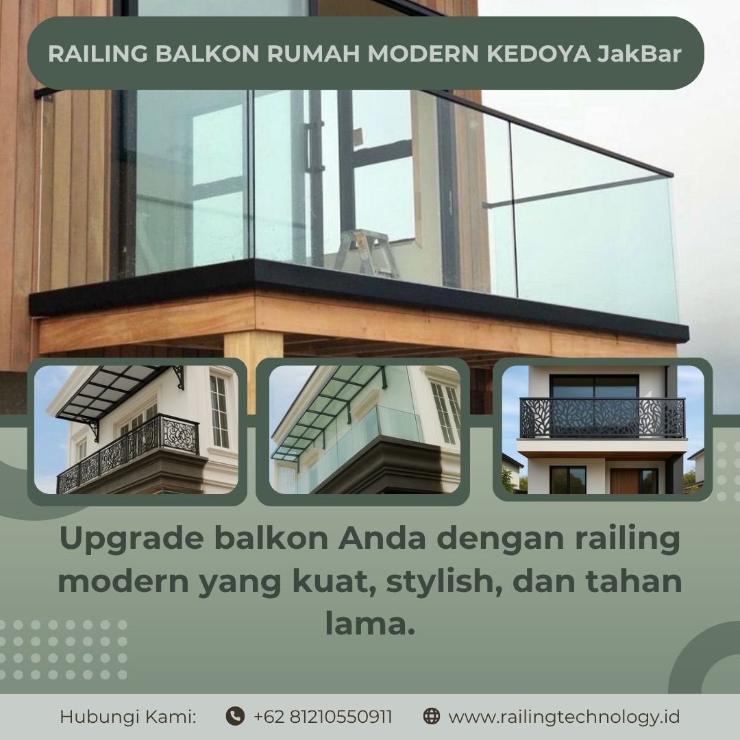 Railing Balkon Rumah Modern Kedoya JakBar