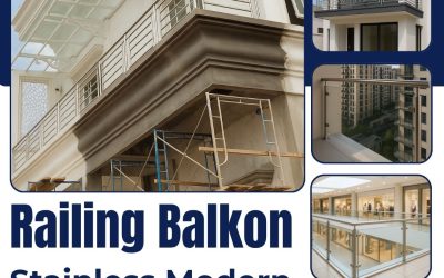 Railing Balkon Stainless Modern Kapuk JakBar