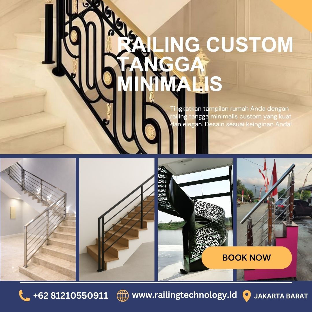 Railing Custom Tangga Minimalis Grogol JakBar