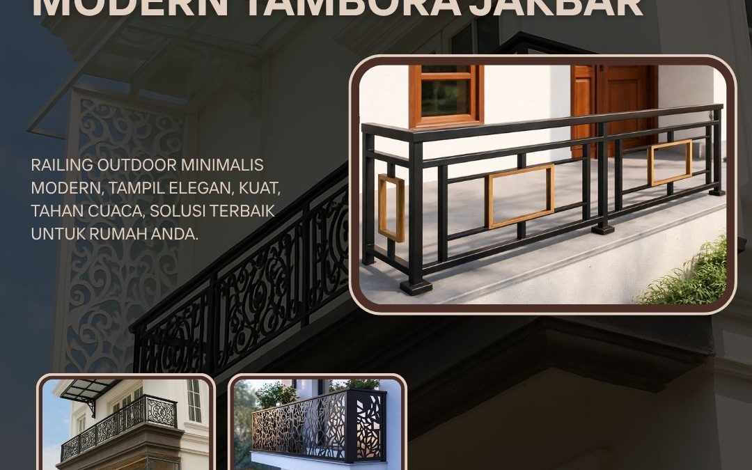 Railing Outdoor Minimalis Modern Tambora JakBar