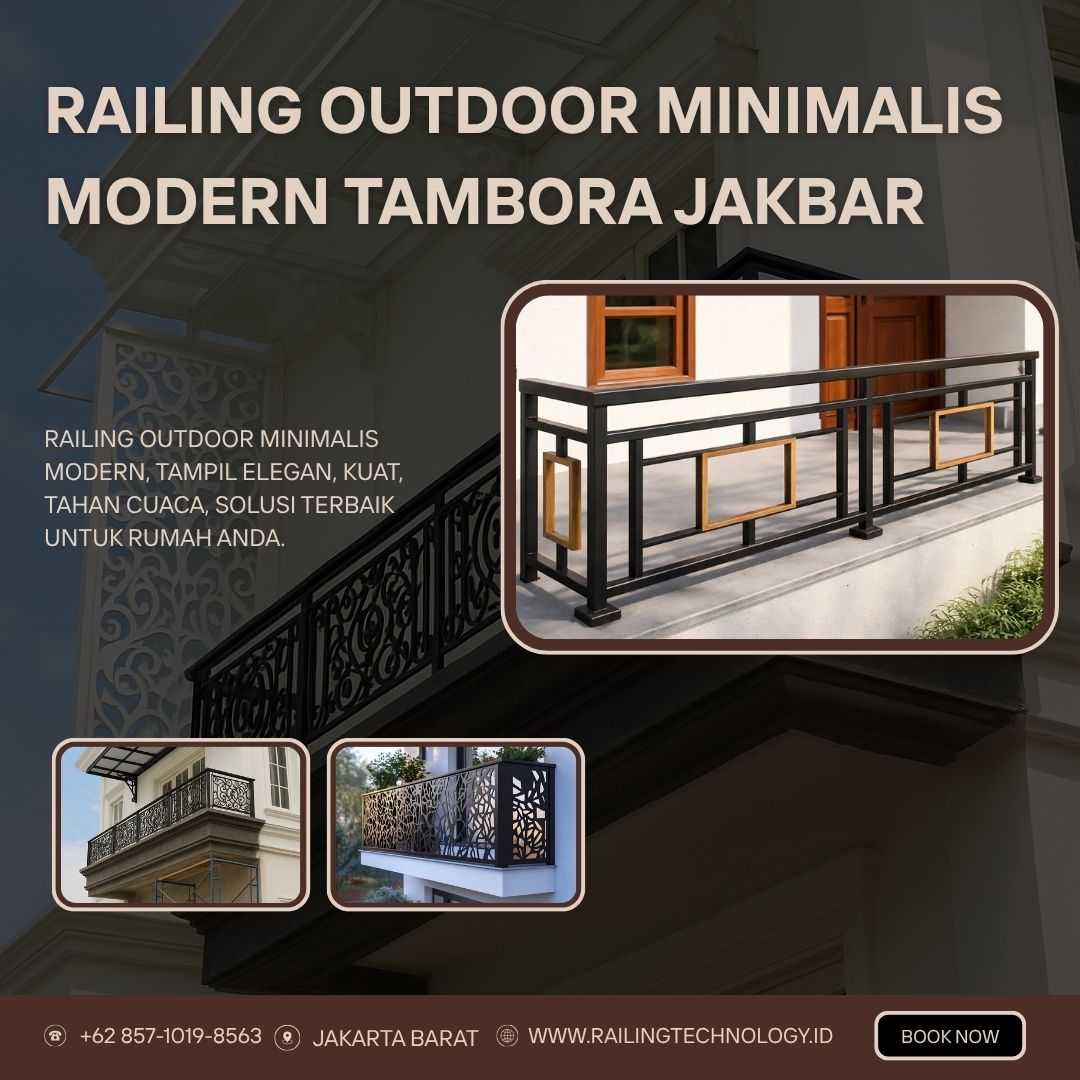 Railing Outdoor Minimalis Modern Tambora JakBar