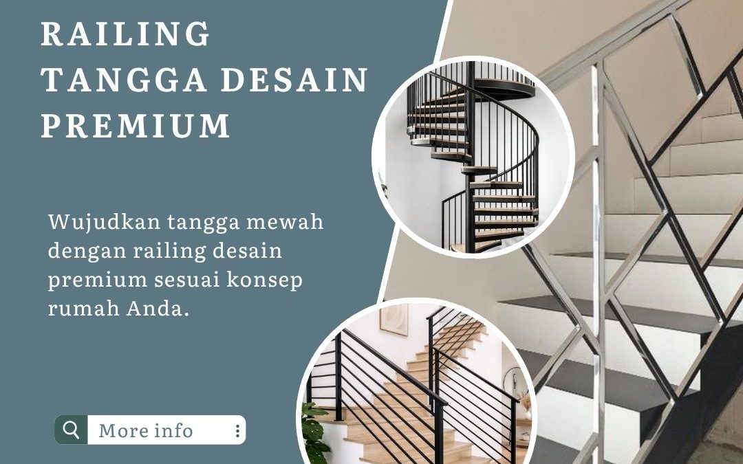 Railing Tangga Desain Premium Kebon Jeruk