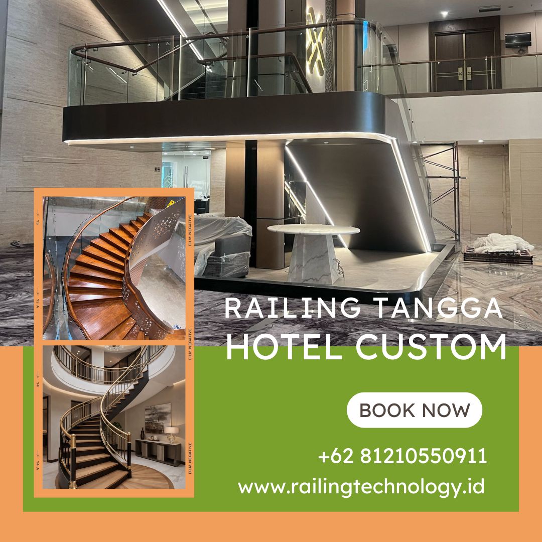 Railing Tangga Hotel Custom Kedoya JakBar