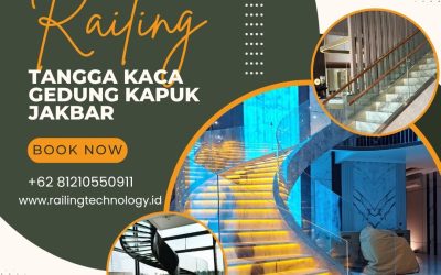 railing tangga kaca gedung Kapuk JakBar