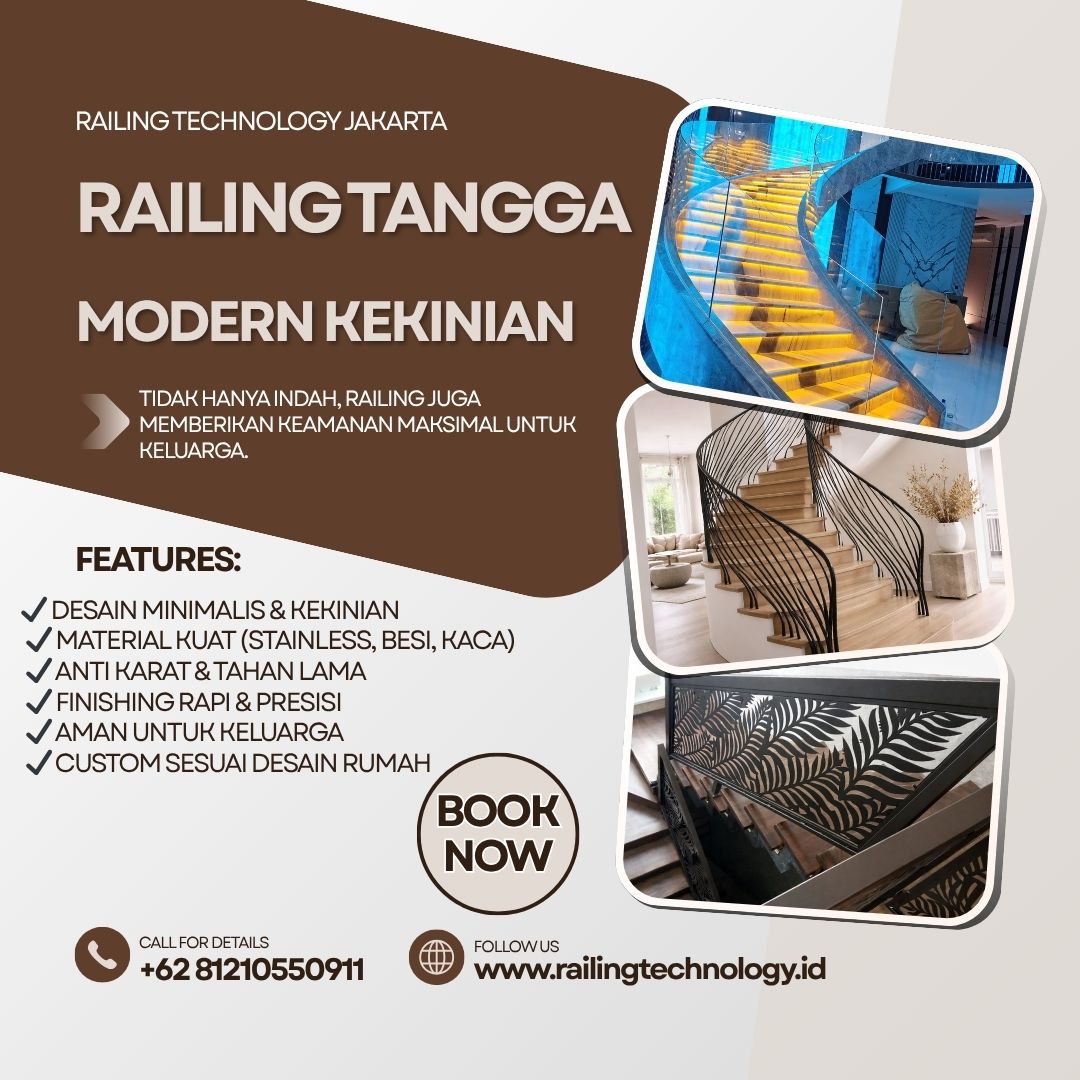 Railing Tangga Modern Kekinian Tambora JakBar