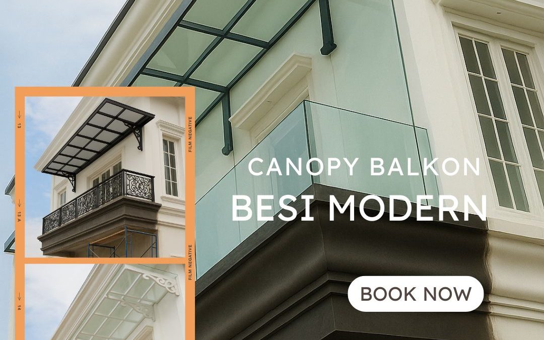 Canopy Balkon Besi Modern Kapuk JakBar