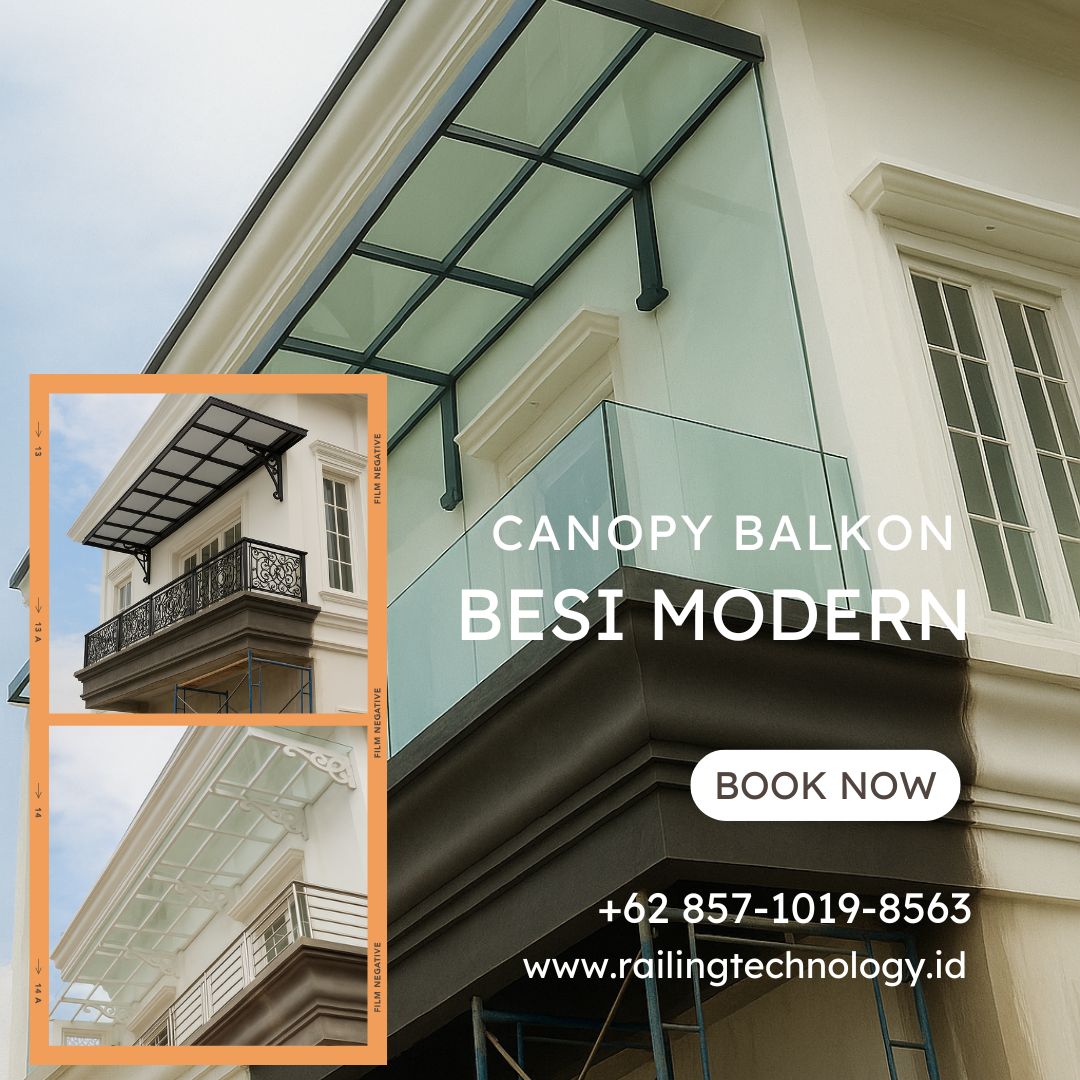 Canopy Balkon Besi Modern Kapuk JakBar