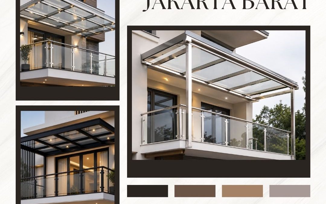 Canopy Balkon Kaca Modern Jakarta Barat