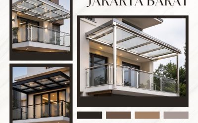 Canopy Balkon Kaca Modern Jakarta Barat