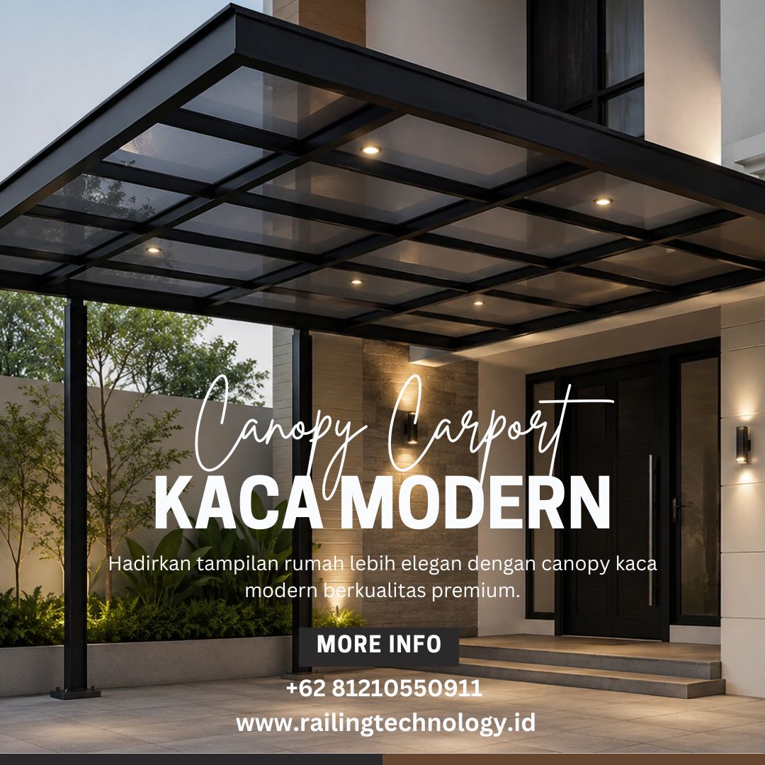 Canopy Carport Kaca Modern Palmerah JakBar