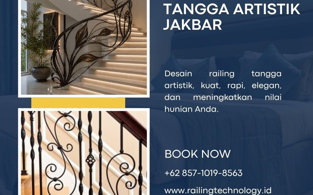 Desain Railing Tangga Artistik Jakarta Barat