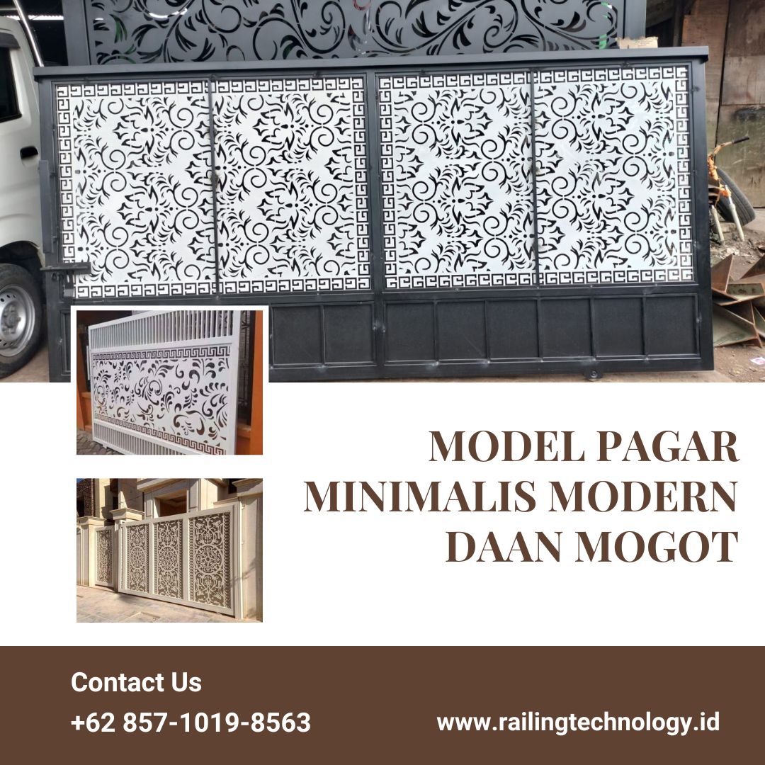 Model Pagar Minimalis Modern Daan Mogot