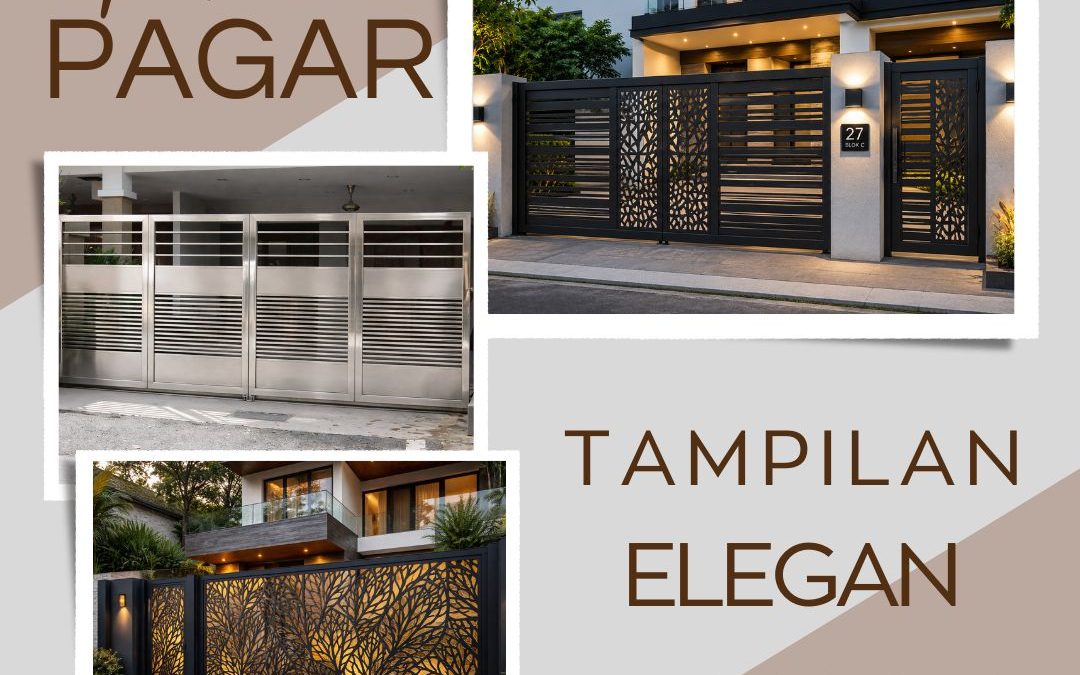 Model Pagar Tampilan Elegan Kedoya JakBar