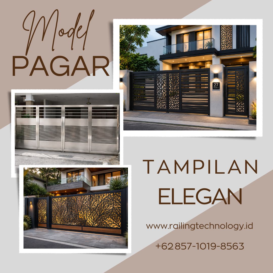 Model Pagar Tampilan Elegan Kedoya JakBar