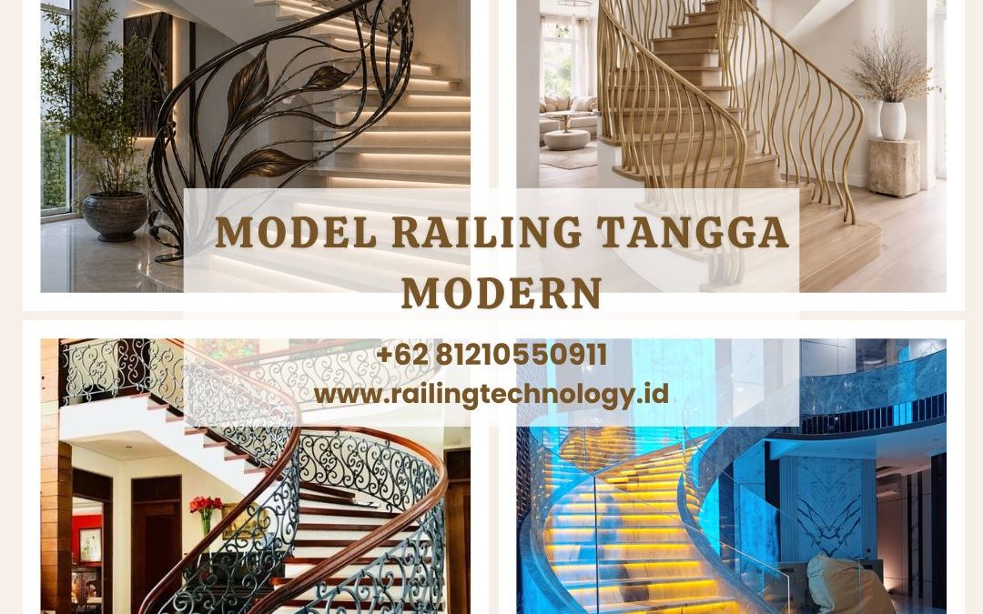 Model Railing Tangga Modern Jakarta Barat