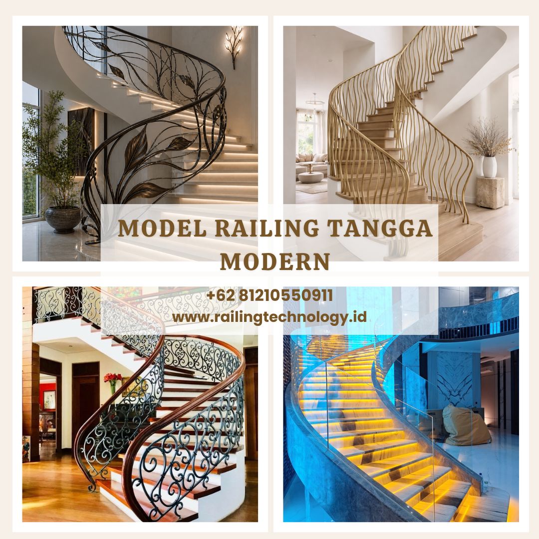 Model Railing Tangga Modern Jakarta Barat