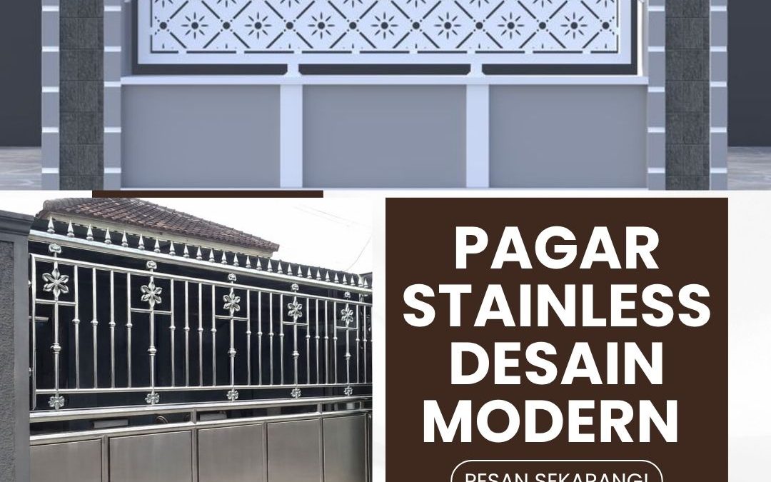 Pagar Stainless Desain Modern Tomang JakBar