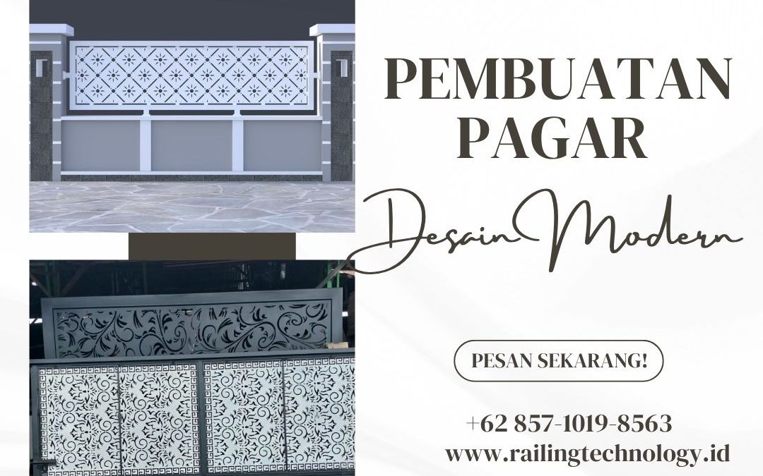 Pembuatan Pagar Desain Modern Daan Mogot