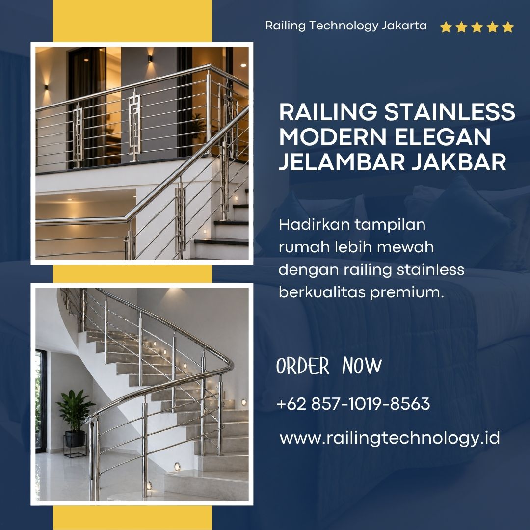 Railing Stainless Modern Elegan Jelambar JakBar