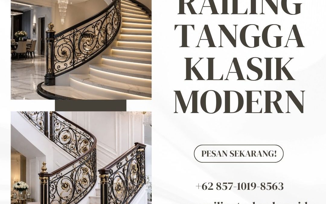 Railing Tangga Klasik Modern Rawa Buaya