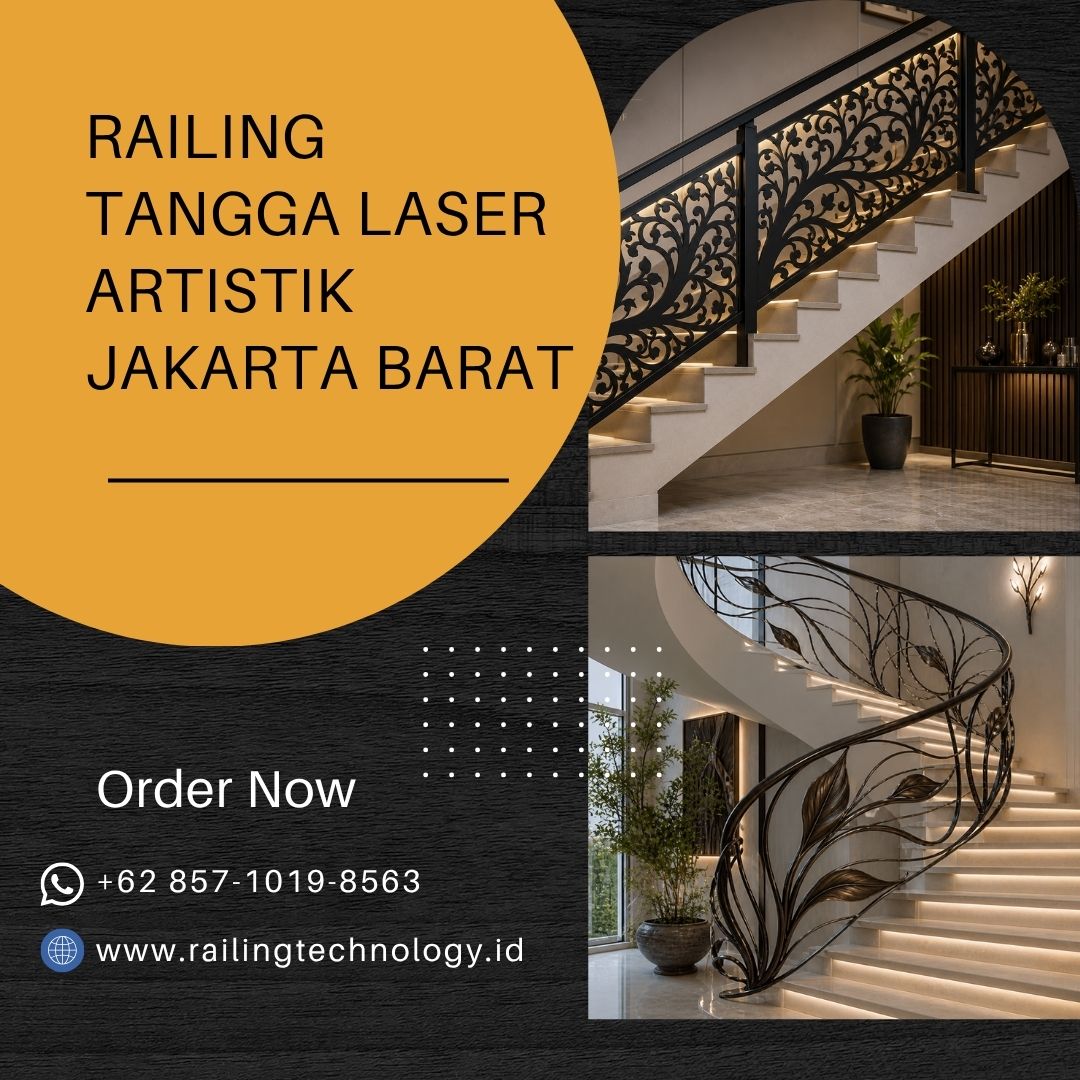 Railing Tangga Laser Artistik Jakarta Barat
