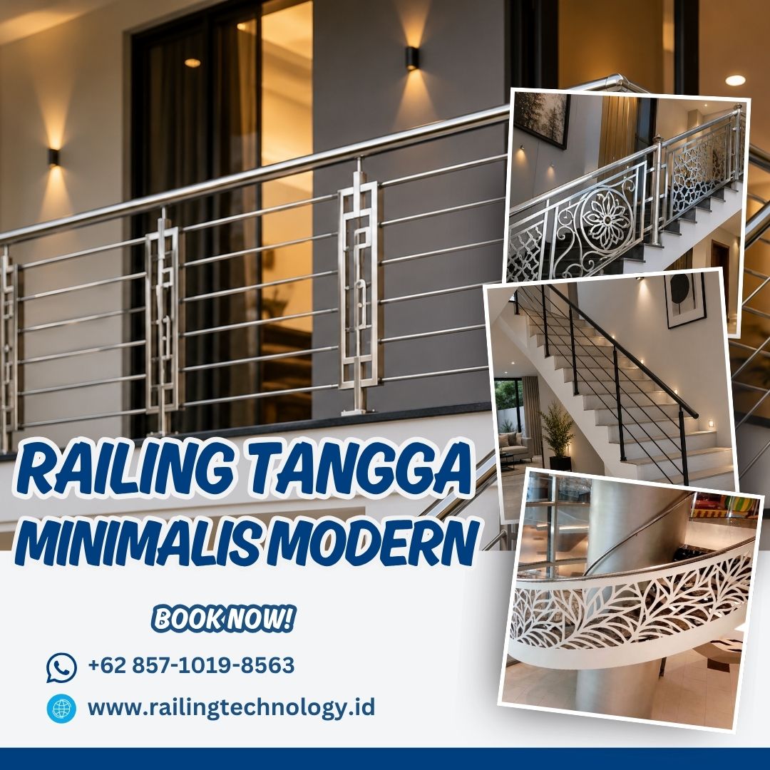 Railing Tangga Minimalis Modern Tomang JakBar