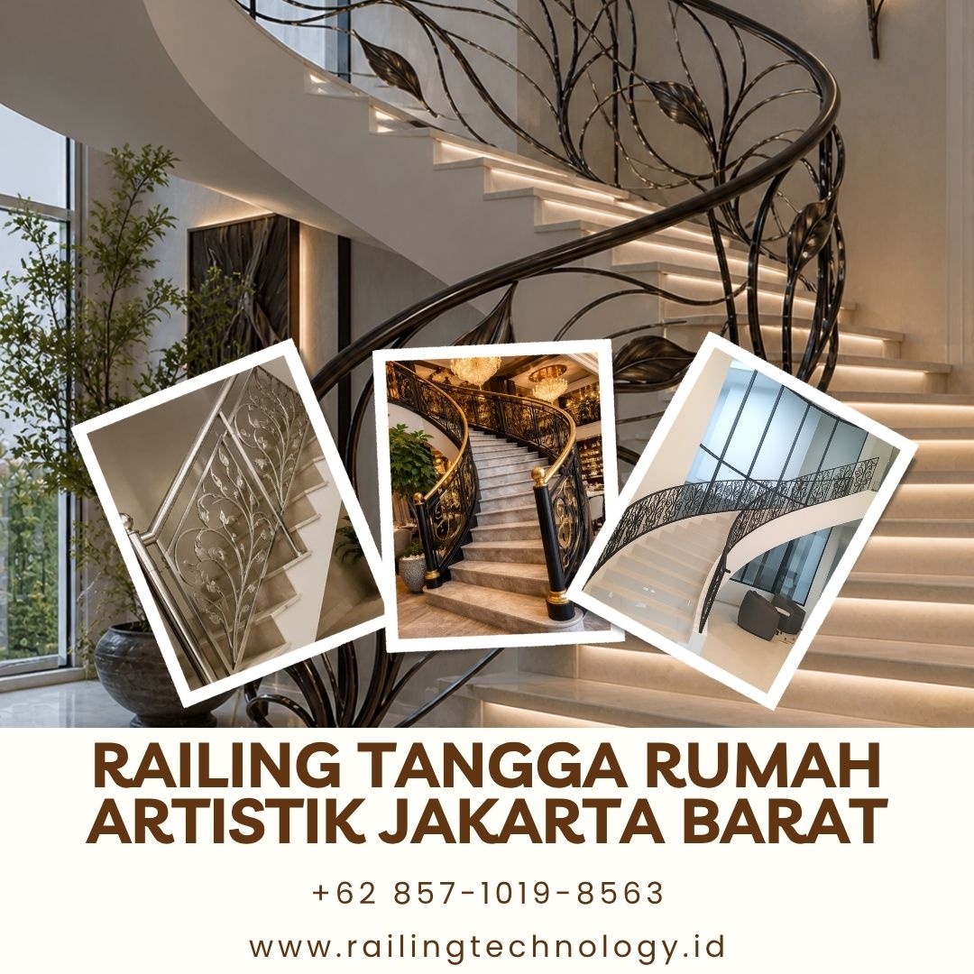 Railing Tangga Rumah Artistik Jakarta Barat
