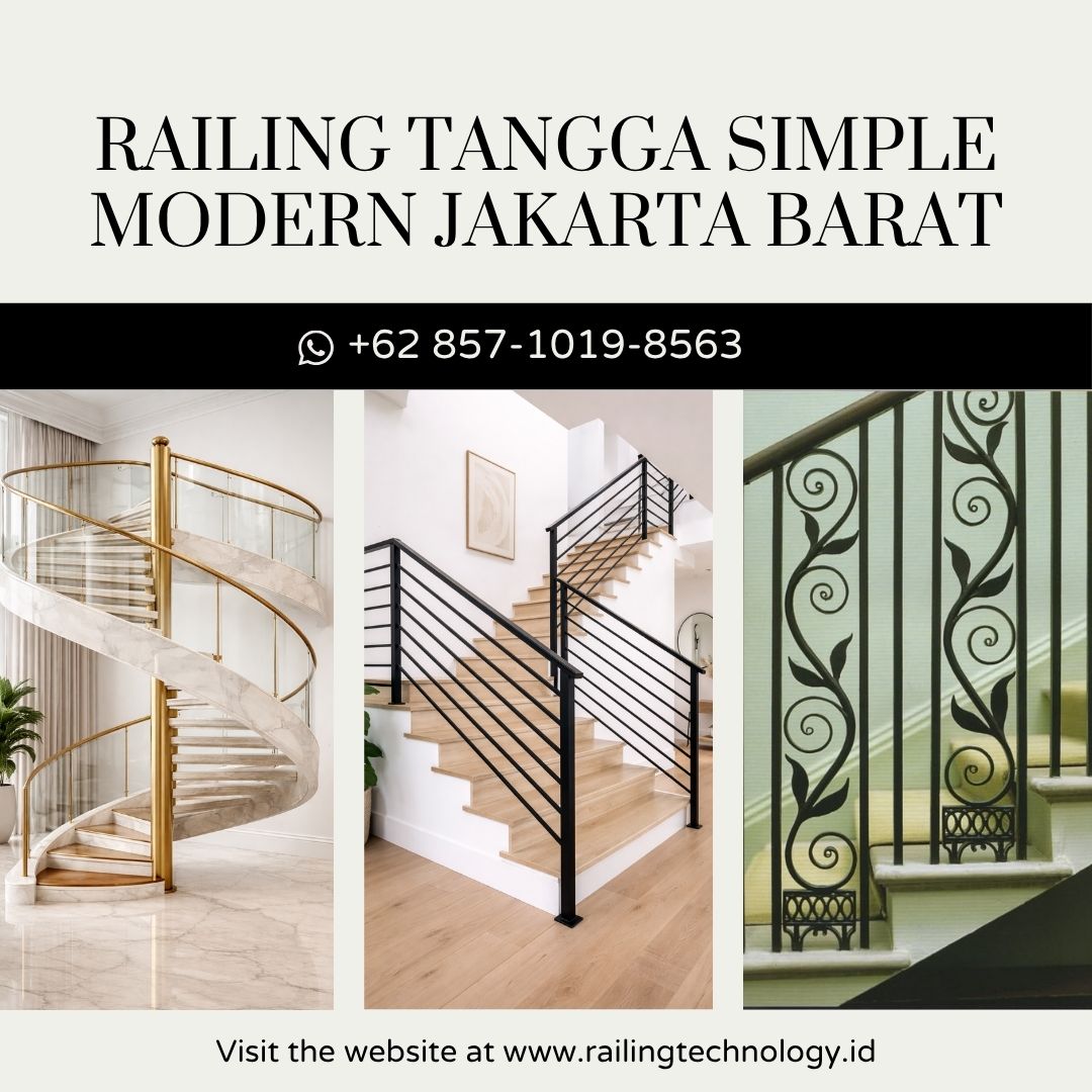 Railing Tangga Simple Modern Grogol JakBar