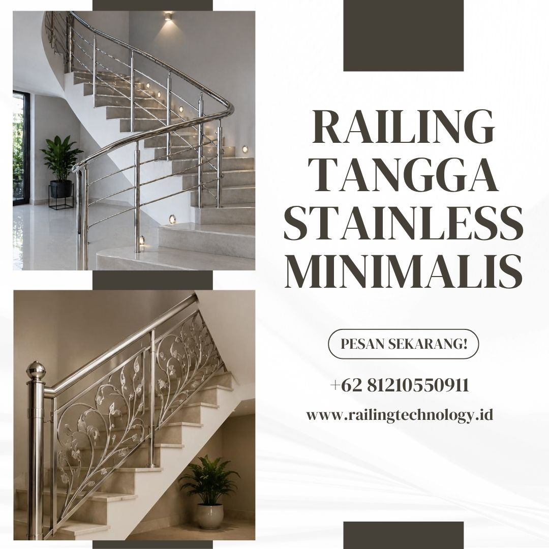 Railing Tangga Stainless Minimalis Kalideres JakBar