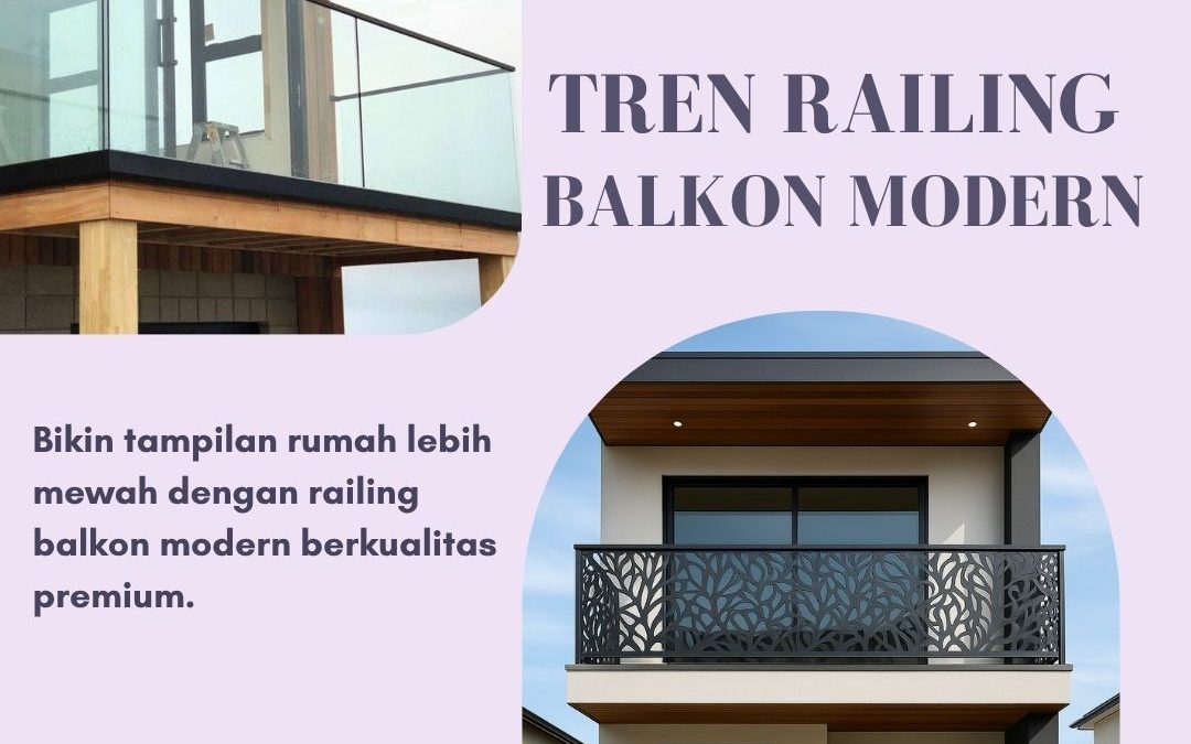 Tren Railing Balkon Modern Meruya JakBar