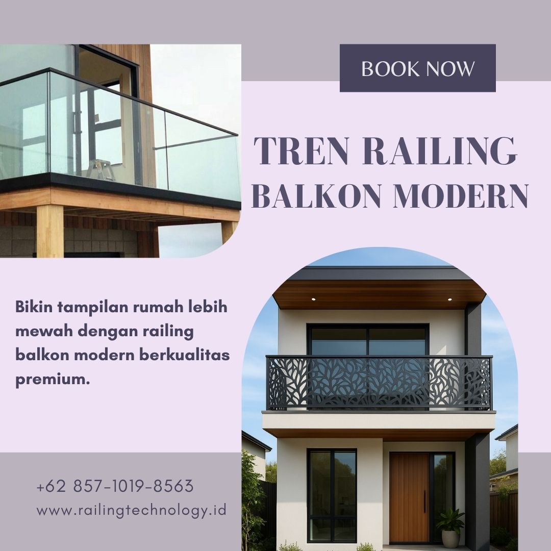 Tren Railing Balkon Modern Meruya JakBar